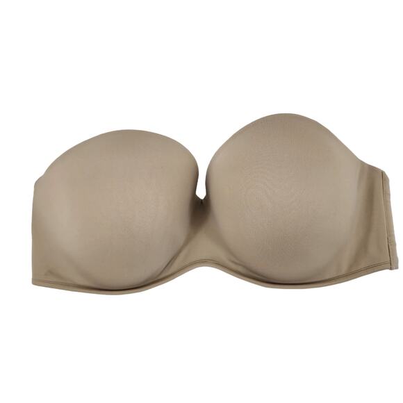 Cacique Multi-Way Boost Strapless Underwire Bra Cafe Mocha Size 40DD - Picture 2 of 6